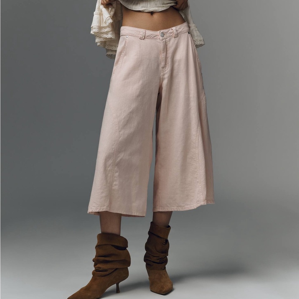 Pilcro Linen Blend Culottes Size 24